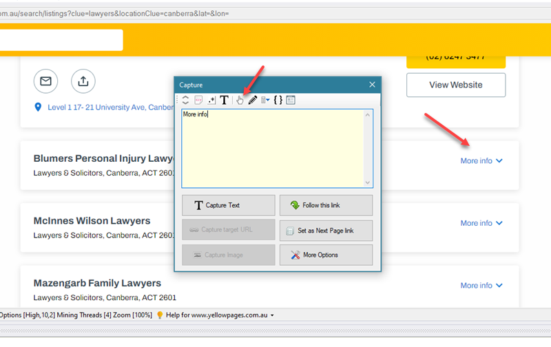 How to scrape data from Yellow Pages Australia